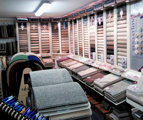 Our carpet showroom in Braintree, Essex